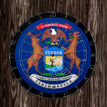 Michigan Flagga Dartboard & Michigan /USA-speltavl Darttavla<br><div class="desc">Dartboard: Michigan & Michigan flagga darts,  familjejordspel - kärlek mitt land,  sommarspel,  helgdag,  fars dag,  födelsedagsfest,  college studenter/roligtar</div>