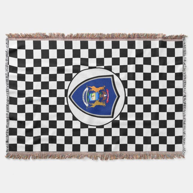 Michigan flagga filt (Framsidan)