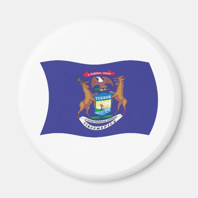 Michigan Flaggmagnet Magnet (Framsidan)