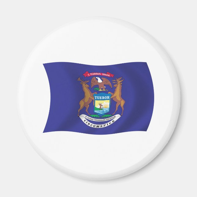 Michigan Flaggmagnet Magnet (Framsidan)