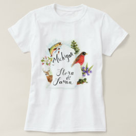 Michigan floror & Fauna T Shirt
