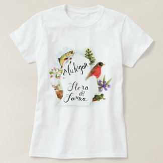 Michigan floror & Fauna T Shirt