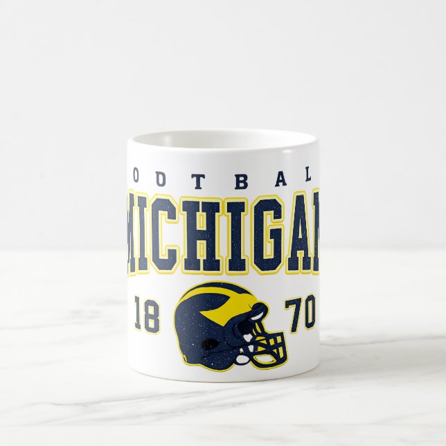 Michigan Football Vintage Helmet Mug  Kaffemugg (Center)