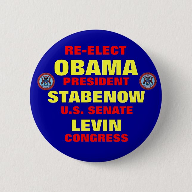 Michigan för Obama Stabenow Levin Knapp (Framsida)