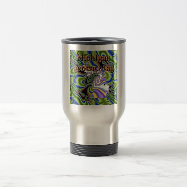 Michigan Geocaching levererar travel mug Resemugg (Center)