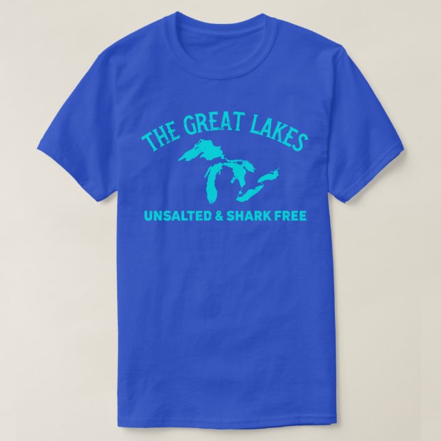 Michigan Gif (Underbar Sjöar) osalterad och hajfri T Shirt (Design framsida)