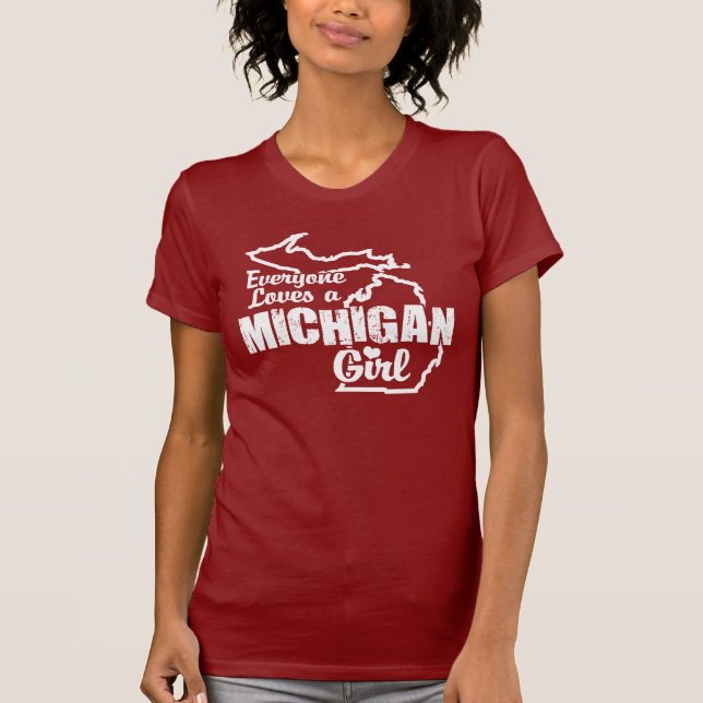 Michigan Girl Tee Shirt (Framsida)