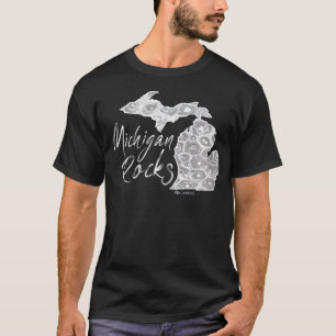 Michigan Girls Sten Petoskey Stone T Shirt