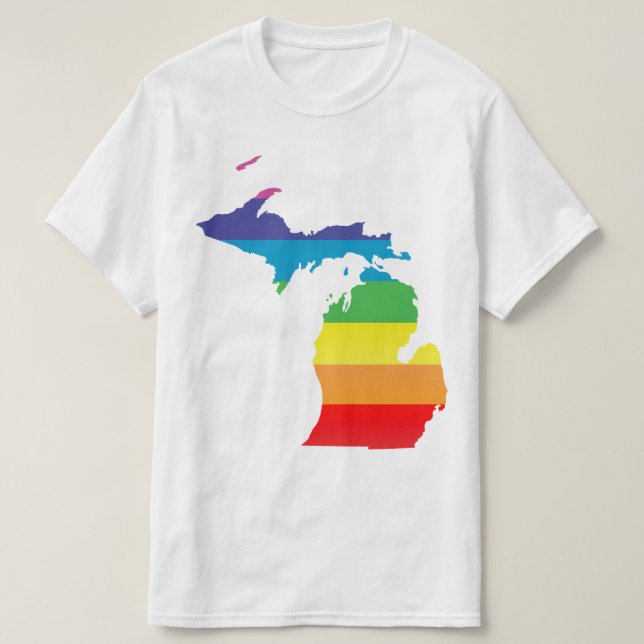michigan görade randig pride tee shirt (Design framsida)