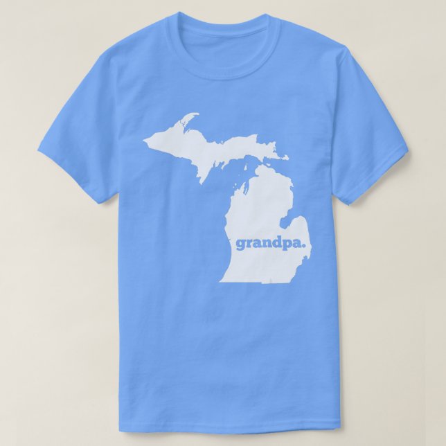 Michigan Grandpa T Shirt (Design framsida)