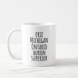 Michigan Great Lakes Minimalist Coffee Mug Kaffemugg