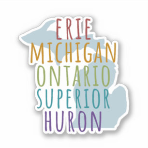 Michigan Great Lakes Pride Vinyl Klistermärke Klistermärken