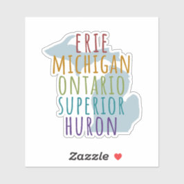 Michigan Great Lakes Pride Vinyl Sticker Klistermärken