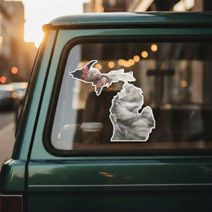 Michigan Hackordning Vinyldekal Klistermärken
