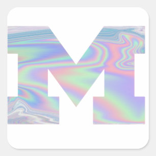 Michigan Halogram Fyrkantigt Klistermärke