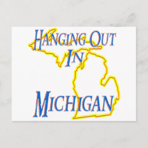 Michigan - Hänger Utanför Vykort