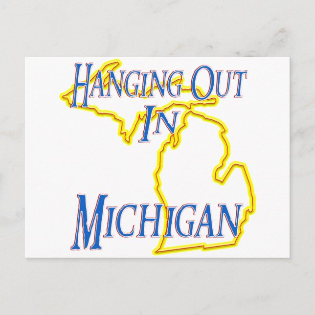 Michigan - Hänger Utanför Vykort (Framsida)