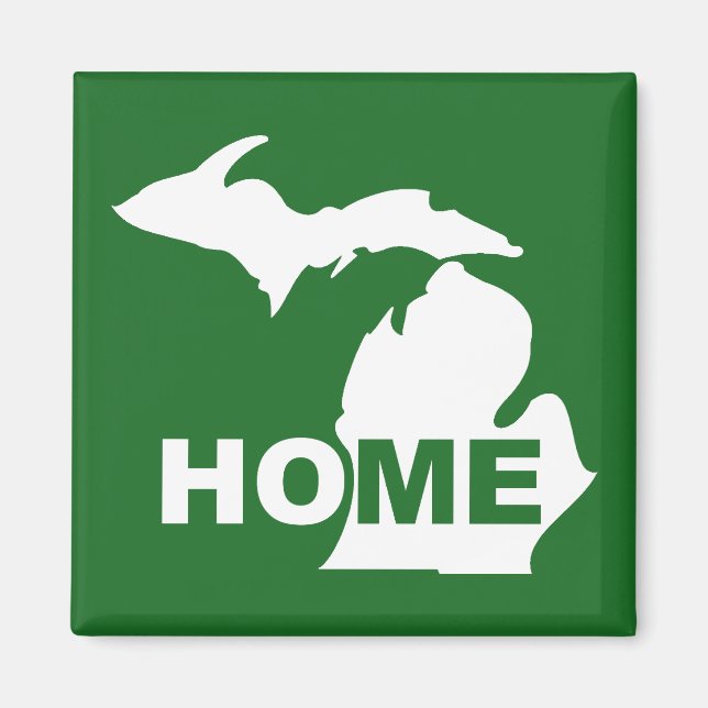 Michigan Hem borta från statens Fridge Magnet (Framsidan)