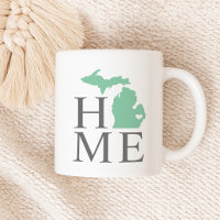Michigan Hem Mintgrönt Stat Hjärtat