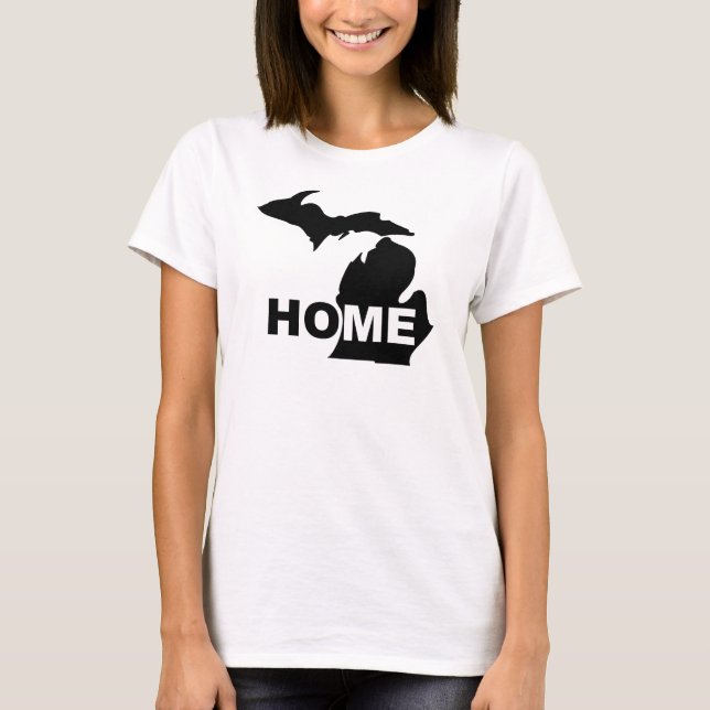 Michigan Home från delstat T-Shirt (Framsida)