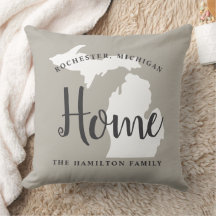 Michigan Home Grått Anpassningsbar City Heart