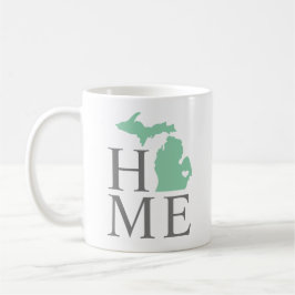 Michigan Home Mint Grönt Anpassningsbar City Heart Kaffemugg