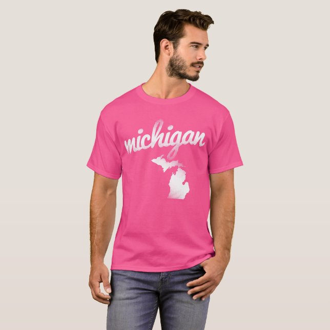 Michigan i rosor t shirt (Hel framsida)