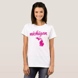 Michigan i rosor tee shirt