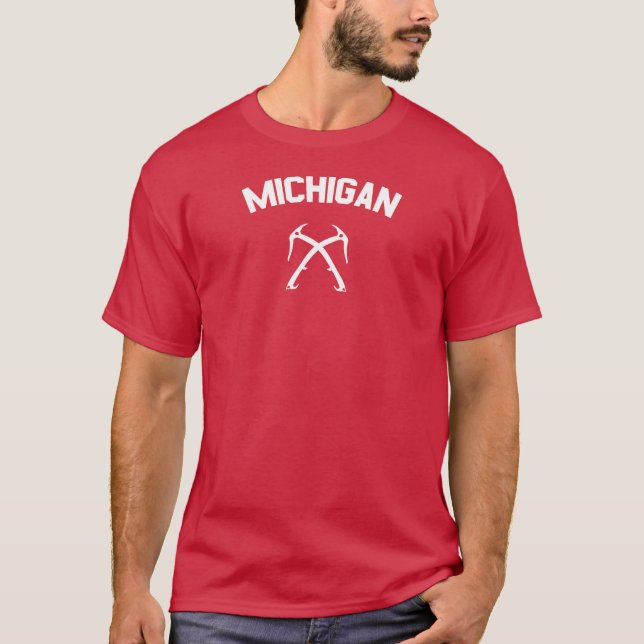 Michigan Ice klättrande T Shirt (Framsida)