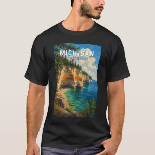 Michigan Illustration Resa Konst Vintage T Shirt