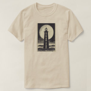 Michigan Island Lighthouse Måne T Shirt