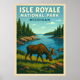Michigan Isle Royale nationalpark V01 Poster