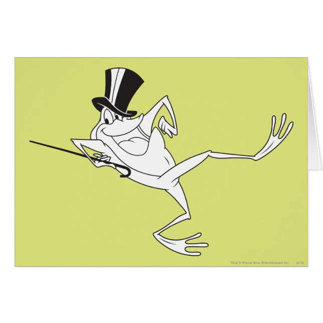 Michigan J. Frog Dancing Hälsningskort (Framsidan Horizontal)