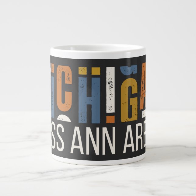 Michigan Jag saknar Ann Arbor Jumbo Mugg (Framsidan)
