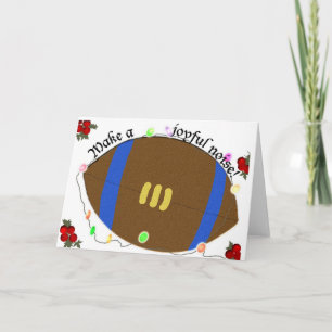 Michigan-julkort för fotboll helgkort