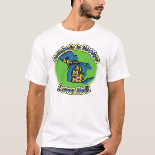 Michigan kärlek t-shirt