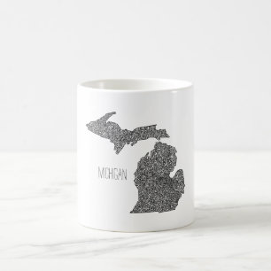 Michigan karta kaffemugg