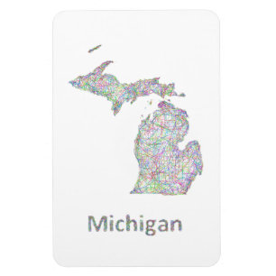 Michigan karta magnet