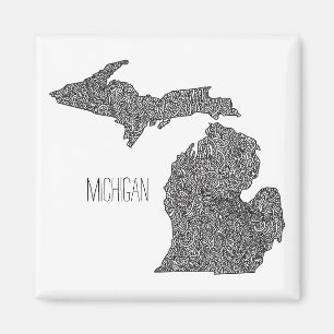 Michigan karta magnet