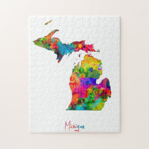 Michigan karta pussel