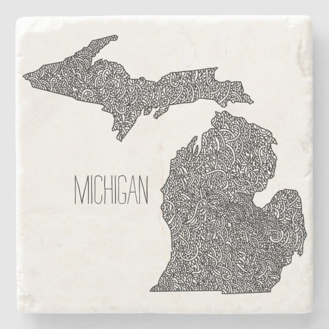 Michigan karta stenunderlägg (Framsidan)