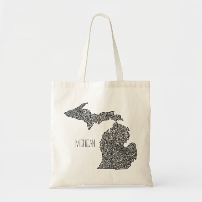 Michigan karta tygkasse (Framsidan)