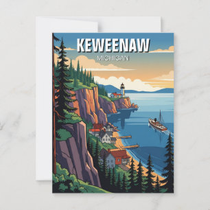 Michigan Keweenaw Peninsula Travel Vykort