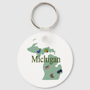 Michigan Keychain Nyckelring
