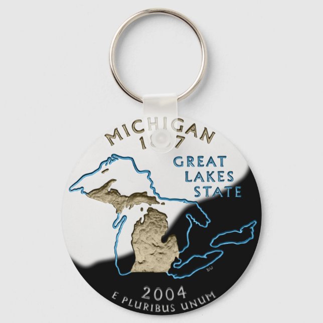 Michigan Keychain Nyckelring (Framsida)