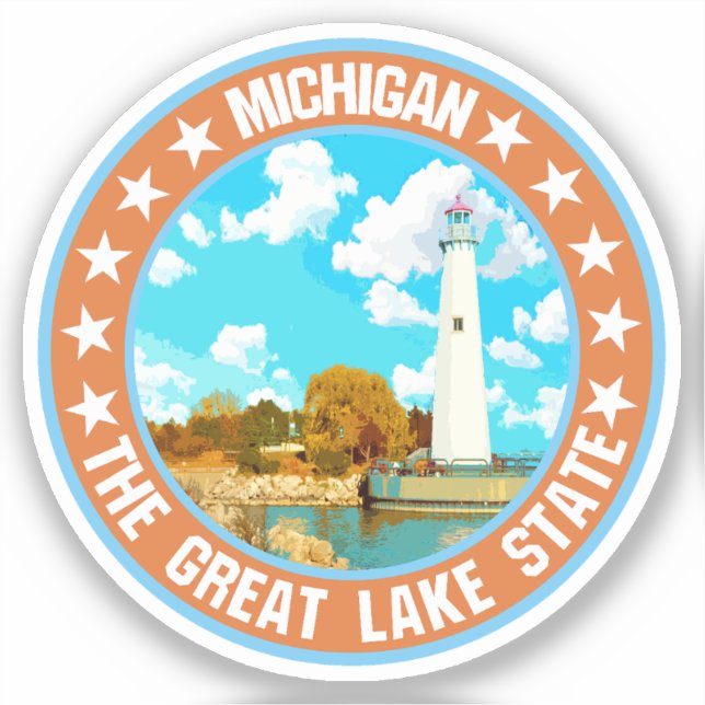 Michigan Klistermärken (Framsida)