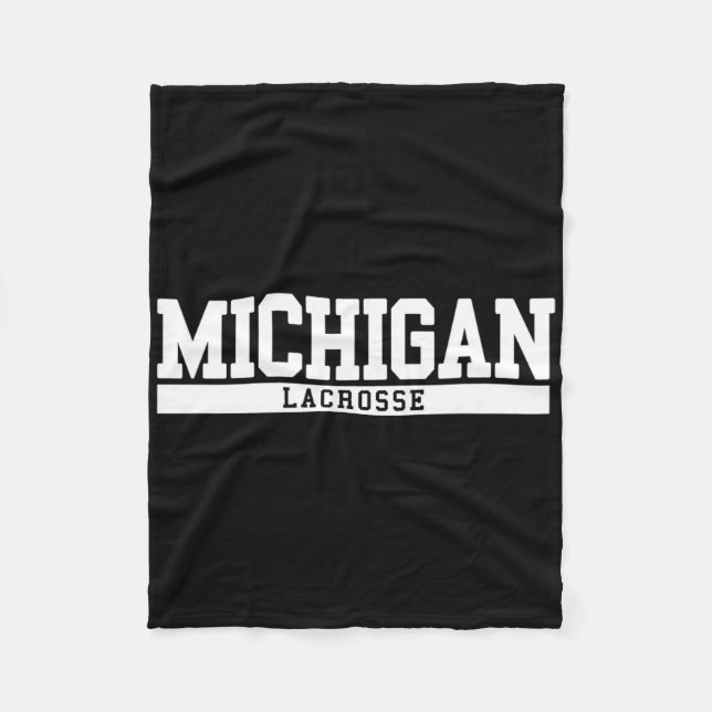 Michigan Lacrosse 1 Fleecefilt (Framsidan)