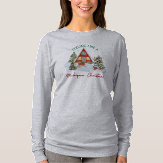 Michigan-långärmaden t-shirt