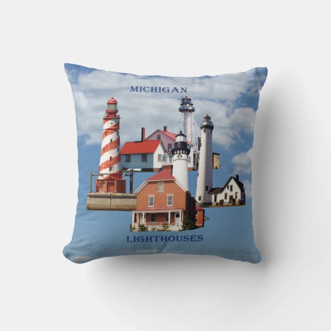 Michigan Lighthouse-kuddar Kudde (Framsida)