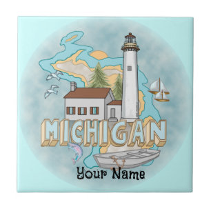 Michigan Lighthouse-panel Kakelplatta